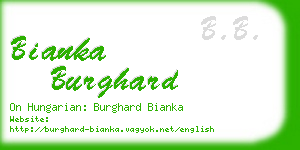 bianka burghard business card